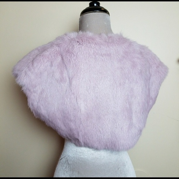 Lavender Whimsigoth Valentines fur shrug bolero - Picture 2 of 5